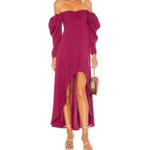 Tularosa Sz S Bryson Dress Pink Square Neck Romantic Feminine Boho Wedding Guest